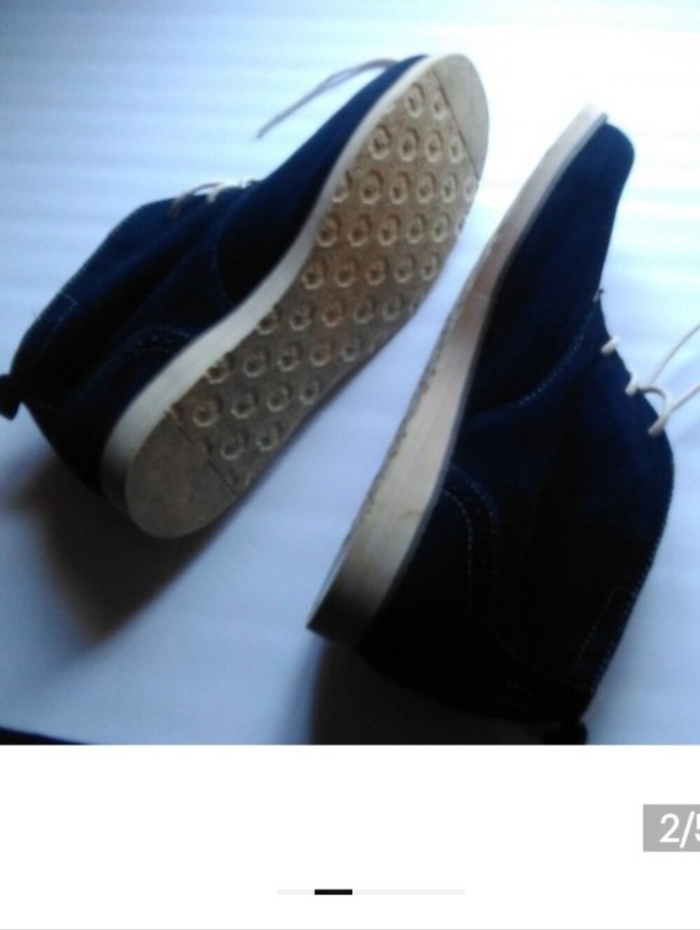 Stacy Adams Navy Blue Suede Chukka Boots